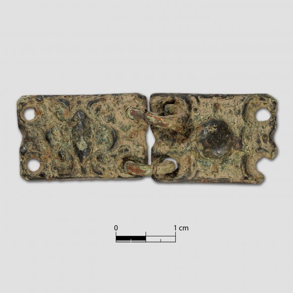 Gliederkette | Foto: Uwe Schroeder (© Landesamt für Archäologie Sachsen) Gliederkette - Teile einer Gliederkette, eventuell Teil einer Tracht oder Verzierung eines Gürtels.